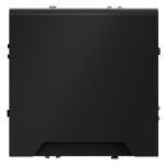 Розетка встраиваемая VOLTUM S70 с заземлением, защитными шторками и крышкой 16А, (черный матовый) (VLS040308)