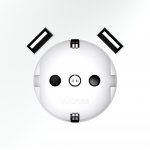 Розетка встраиваемая VOLTUM S70 с заземлением и защитными шторками, 16А, с USB, A+A, (белый матовый) (VLS040402)