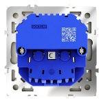 Розетка встраиваемая VOLTUM S70 с заземлением и защитными шторками, 16А, с USB, A+A, (шелк) (VLS040404)