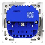 Розетка встраиваемая VOLTUM S70 с заземлением и защитными шторками, 16А, с USB, A+С, (шелк) (VLS040504)