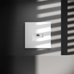 Розетка компьютерная встраиваемая VOLTUM S70 RJ45 кат.6, (белый матовый) (VLS060102)