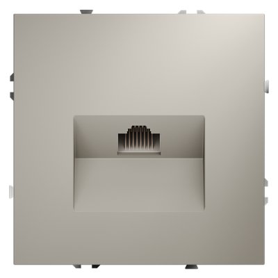 Розетка компьютерная встраиваемая VOLTUM S70 RJ45 кат.6, (кашемир) (VLS060103)