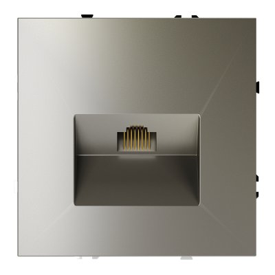 Розетка компьютерная встраиваемая VOLTUM S70 RJ45 кат.6, (шелк) (VLS060104)