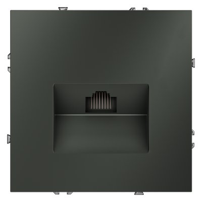 Розетка компьютерная встраиваемая VOLTUM S70 RJ45 кат.6, (титан) (VLS060106)