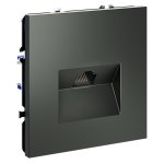 Розетка компьютерная встраиваемая VOLTUM S70 RJ45 кат.6, (титан) (VLS060106)