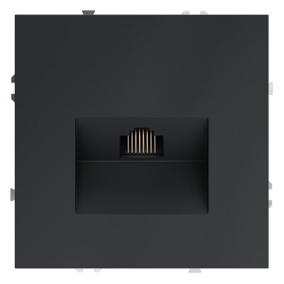 Розетка компьютерная встраиваемая VOLTUM S70 RJ45 кат.6, (графит) (VLS060107)