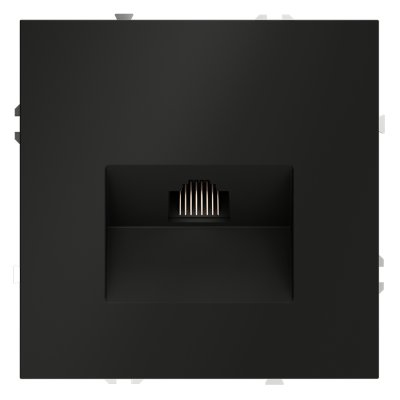 Розетка компьютерная встраиваемая VOLTUM S70 RJ45 кат.6, (черный матовый) (VLS060108) Розетка компьютерная встраиваемая VOLTUM S70 RJ45 кат.6, (черный матовый) (VLS060108)