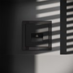 Розетка компьютерная встраиваемая VOLTUM S70 RJ45 кат.6, (черный матовый) (VLS060108)