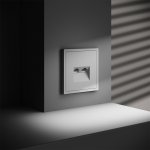 Розетка компьютерная встраиваемая VOLTUM S70 двойная RJ45+RJ45 кат.6, (белый матовый) (VLS060202)