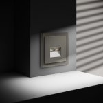 Розетка компьютерная встраиваемая VOLTUM S70 двойная RJ45+RJ45 кат.6, (шелк) (VLS060204)