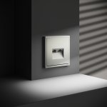 Розетка компьютерная встраиваемая VOLTUM S70 двойная RJ45+RJ45 кат.6, (сталь) (VLS060205)