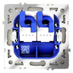 Розетка компьютерная встраиваемая VOLTUM S70 двойная RJ45+RJ45 кат.6, (сталь) (VLS060205)