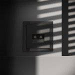 Розетка компьютерная встраиваемая VOLTUM S70 двойная RJ45+RJ45 кат.6, (черный матовый) (VLS060208)