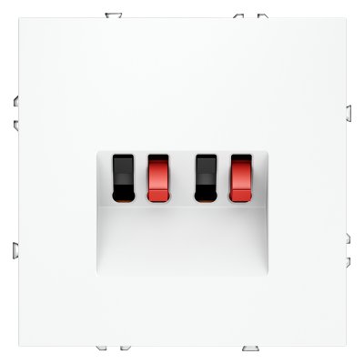 Розетка акустическая встраиваемая VOLTUM S70 4-местная, (белый матовый) (VLS060302)