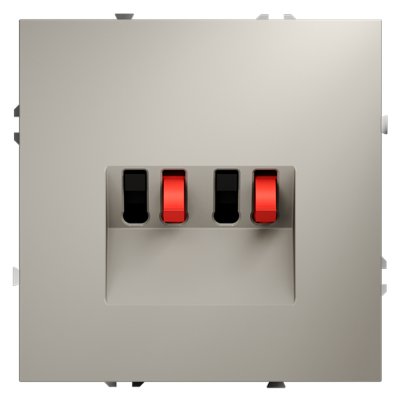 Розетка акустическая встраиваемая VOLTUM S70 4-местная, (кашемир) (VLS060303)