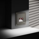 Розетка акустическая встраиваемая VOLTUM S70 4-местная, (шелк) (VLS060304)