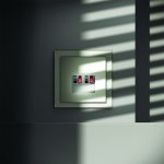 Розетка акустическая встраиваемая VOLTUM S70 4-местная, (сталь) (VLS060305)