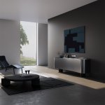 Розетка телевизионная встраиваемая VOLTUM S70 оконечная TV+SAT, (сталь) (VLS060405)