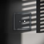 Розетка телевизионная встраиваемая VOLTUM S70 оконечная TV+SAT, (графит) (VLS060407)