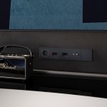 Розетка телевизионная встраиваемая VOLTUM S70 оконечная TV+SAT, (графит) (VLS060407)