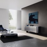 Розетка телевизионная встраиваемая VOLTUM S70 оконечная TV+SAT, (черный матовый) (VLS060408)