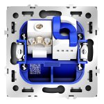 Розетка телевизионная встраиваемая VOLTUM S70 TV+RJ45 кат. 6, (графит)