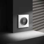 Терморегулятор электронный VOLTUM S70 с индикацией и датчиком, для теплого пола, (белый глянцевый) (VLS070101)