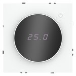 Терморегулятор электронный VOLTUM S70 с индикацией и датчиком, для теплого пола, (белый матовый) (VLS070102)