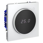 Терморегулятор электронный VOLTUM S70 с индикацией и датчиком, для теплого пола, (белый матовый) (VLS070102)