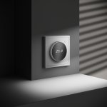 Терморегулятор электронный VOLTUM S70 с индикацией и датчиком, для теплого пола, (белый матовый) (VLS070102)