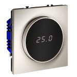 Терморегулятор электронный VOLTUM S70 с индикацией и датчиком, для теплого пола, (кашемир) (VLS070103)