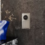 Терморегулятор электронный VOLTUM S70 с индикацией и датчиком, для теплого пола, (шелк) (VLS070104)