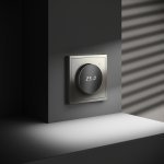 Терморегулятор электронный VOLTUM S70 с индикацией и датчиком, для теплого пола, (шелк) (VLS070104)