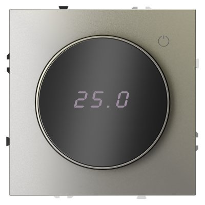 Терморегулятор электронный VOLTUM S70 с индикацией и датчиком, для теплого пола, (шелк) (VLS070104)