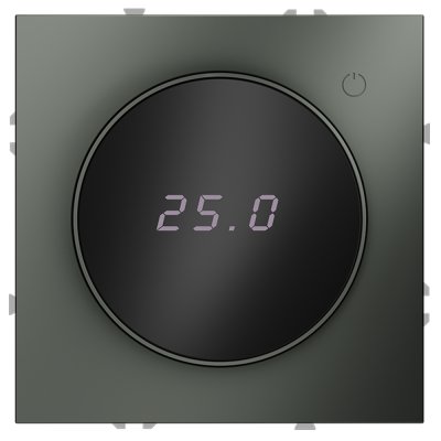 Терморегулятор электронный VOLTUM S70 с индикацией и датчиком, для теплого пола, (титан) (VLS070106)