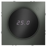 Терморегулятор электронный VOLTUM S70 с индикацией и датчиком, для теплого пола, (титан) (VLS070106)