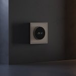 Терморегулятор электронный VOLTUM S70 с индикацией и датчиком, для теплого пола, (капучино)