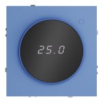 Терморегулятор электронный VOLTUM S70 с индикацией и датчиком, для теплого пола, (деним)
