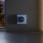 Терморегулятор электронный VOLTUM S70 с индикацией и датчиком, для теплого пола, (деним)