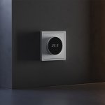 Терморегулятор электронный VOLTUM S70 с индикацией и датчиком, для теплого пола, (серый)