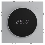 Терморегулятор электронный VOLTUM S70 с индикацией и датчиком, для теплого пола, (серый)
