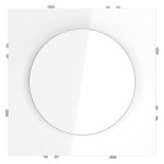 Светорегулятор встраиваемый VOLTUM S70 поворотно-нажимной 600 Вт, (белый глянцевый) (VLS070301)