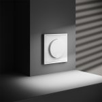 Светорегулятор встраиваемый VOLTUM S70 поворотно-нажимной 600 Вт, (белый глянцевый) (VLS070301)