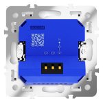 Светорегулятор встраиваемый VOLTUM S70 поворотно-нажимной 600 Вт, (белый глянцевый) (VLS070301)