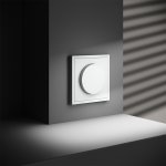 Светорегулятор встраиваемый VOLTUM S70 поворотно-нажимной 600 Вт, (белый матовый) (VLS070302)