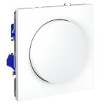 Светорегулятор встраиваемый VOLTUM S70 поворотно-нажимной 600 Вт, (белый матовый) (VLS070302)