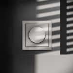 Светорегулятор встраиваемый VOLTUM S70 поворотно-нажимной 600 Вт, (кашемир) (VLS070303)