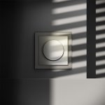 Светорегулятор встраиваемый VOLTUM S70 поворотно-нажимной 600 Вт, (шелк) (VLS070304)