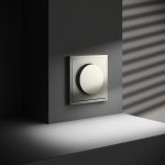 Светорегулятор встраиваемый VOLTUM S70 поворотно-нажимной 600 Вт, (шелк) (VLS070304)