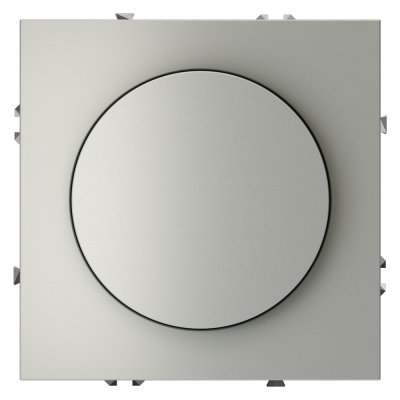 Светорегулятор встраиваемый VOLTUM S70 поворотно-нажимной 600 Вт, (сталь) (VLS070305)